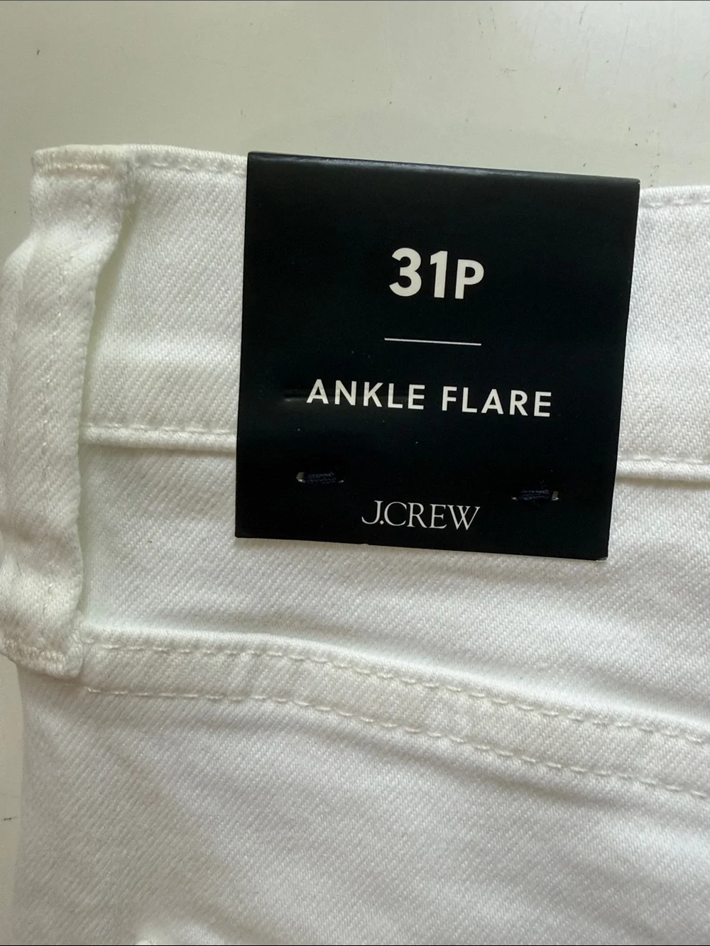 J. Crew zipper fly